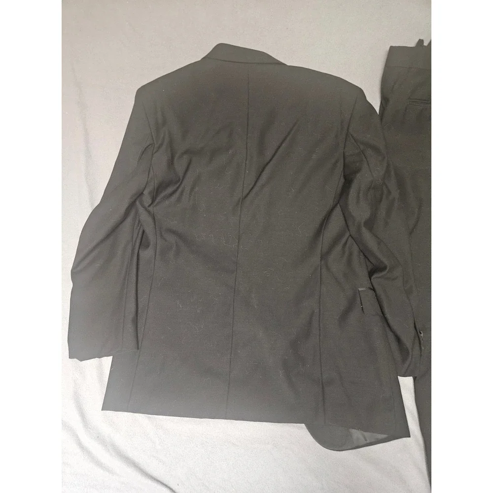 Daniel Gray Eveningwear Mens Black 100% Virgin Wool 2 Piece Tuxedo Suit Set